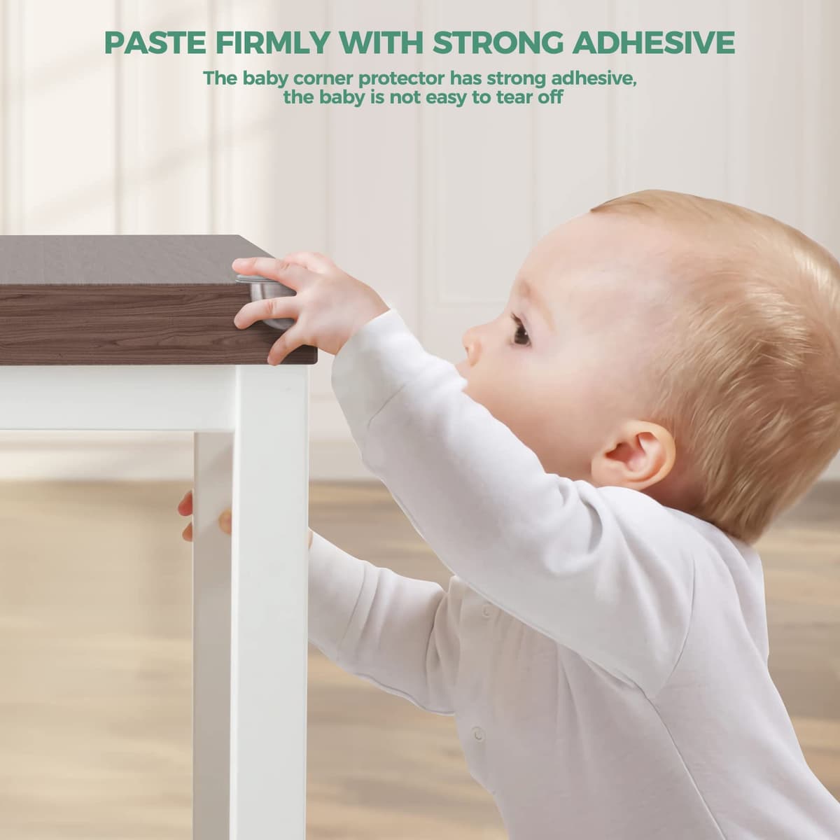 Peakally Corner Protectors for Baby Pack of 12, Thick Table Furniture Edge Protectors for Kids with Strong Adhesion, Corner Guard & Edge Safety Bumpers Clear - 6 R and 6 L — view 8