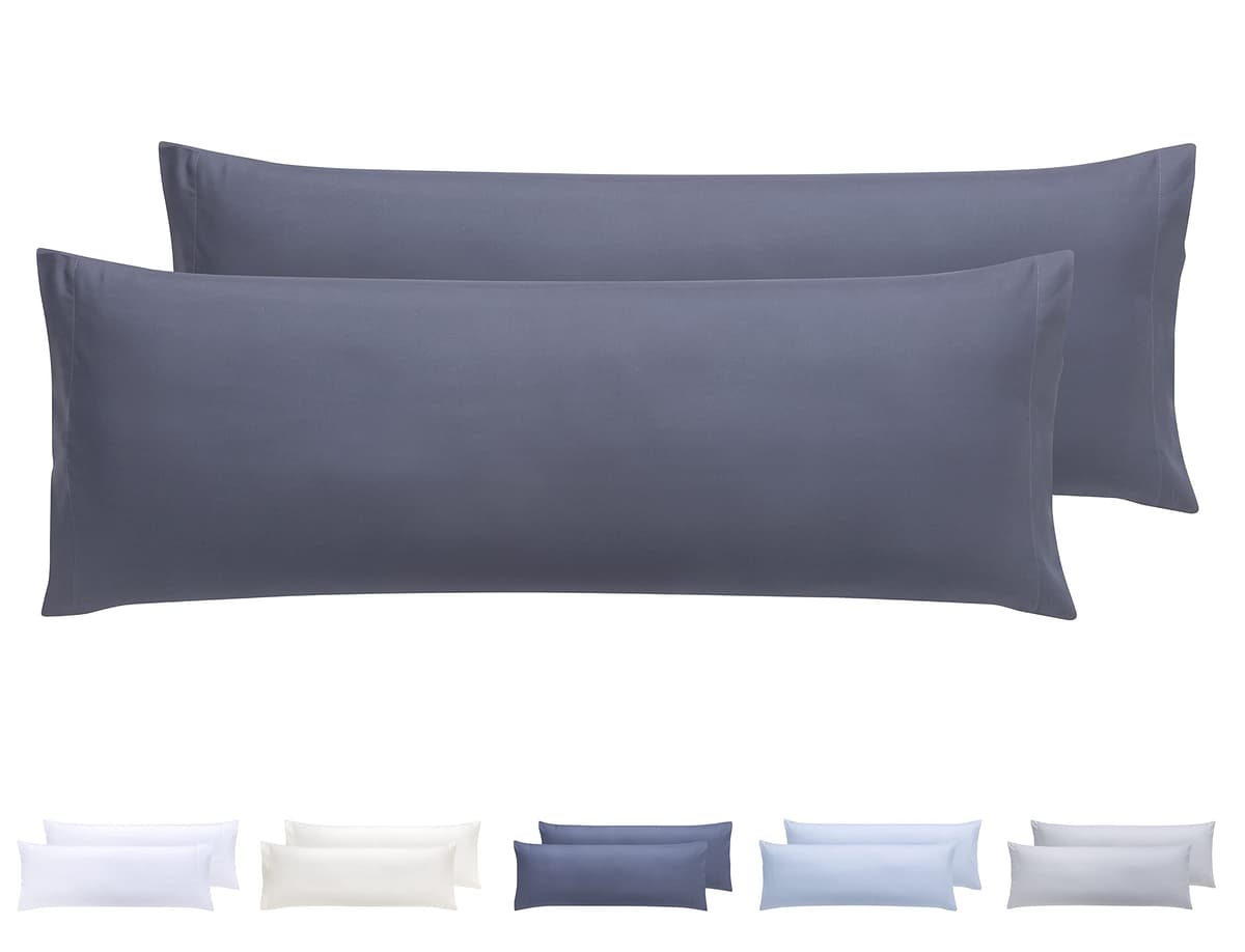 Todocama – Juego de 2 Fundas de Almohada, Microfibra Extra Suave, hipoalergénicas. Juego de 2-70x40 cm Blanco — view 35
