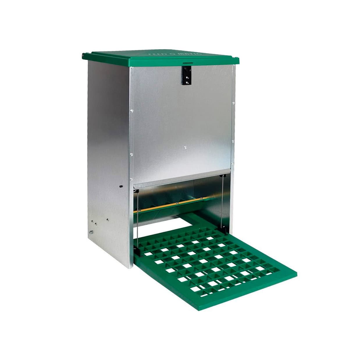 FINCA CASAREJO Comedero gallinas antipájaros - Comedero automático para gallinas - Tolva Exterior - Capacidad 12 kg - Incluye Guía Práctica de Alimentación de Las Gallinas — view 2
