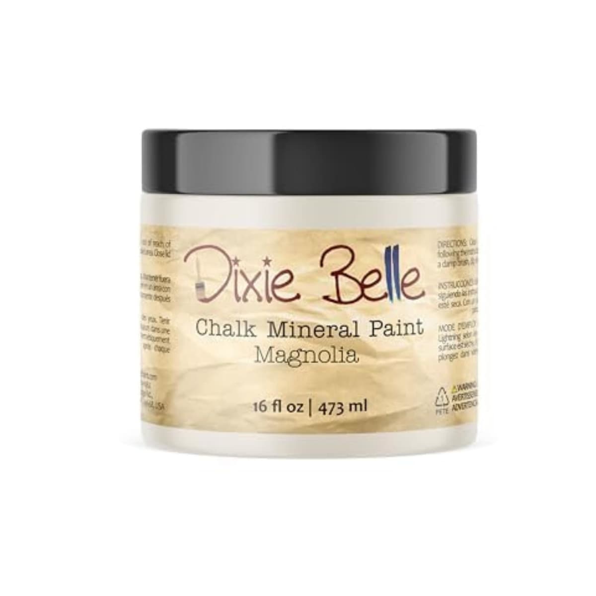Dixie Belle Paint Company Chalk Finish Furniture Paint - Caviar (32oz) - Matte Black Chic Chalk Mineral DIY Furniture Paint — view 292