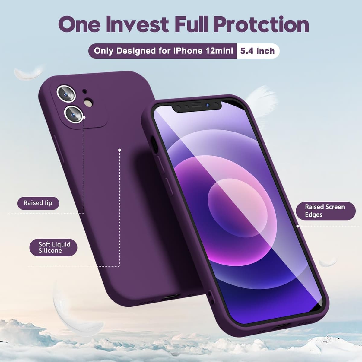 oakxco for iPhone 17 Pro Max Phone Case Liquid Silicone, Cute Thin Slim Grip Soft Rubber Gel for Women Men, Smooth Matte TPU Plain Solid Color Girly Simple Case with Camera Cover, Light Pink — view 1577