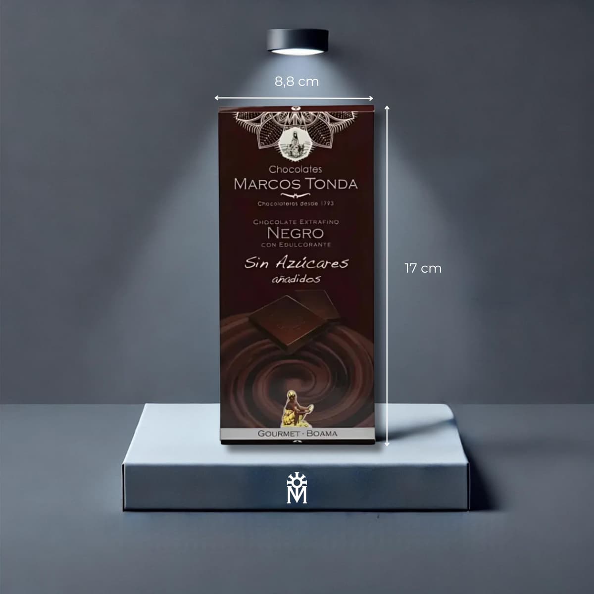 Chocolates Marcos Tonda – Chocolate Negro Sin Azucar Gourmet X5 | Chocolate Sin Azucar Añadido 125g X5 | Chocolates Originales Para Regalar | Desde 1793 — view 3