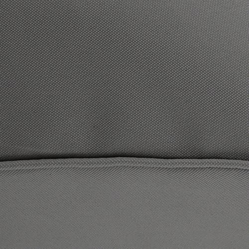 Classic Accessories 62-003-LCHARC-EC Montlake Cushion Foam and Slip Cover, Light Charcoal, 18" diameter round x 2" thick — view 6