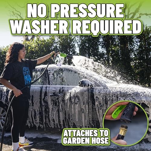 Chemical Guys TORQ Foam Blaster 6 - Foam Cannon Garden Hose Attachment, Easy to Use, Sprays Thick Suds for Safe Washing Trucks, SUVs, Motorcycles, RVs, and Other Vehicles — view 4