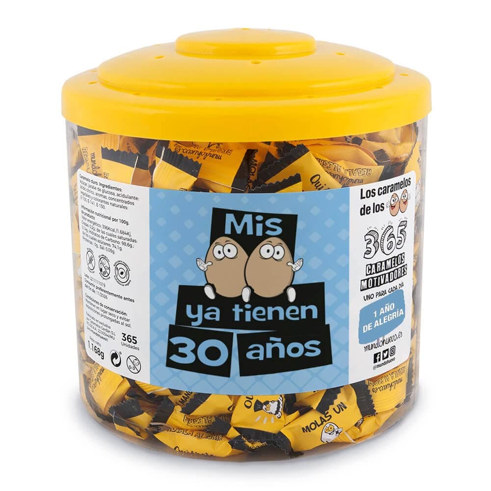 Regalo original. Tarro con 365 caramelos motivadores. Mi compañera de trabajo mola un huevo. Un caramelo motivador para cada dia del año — view 41