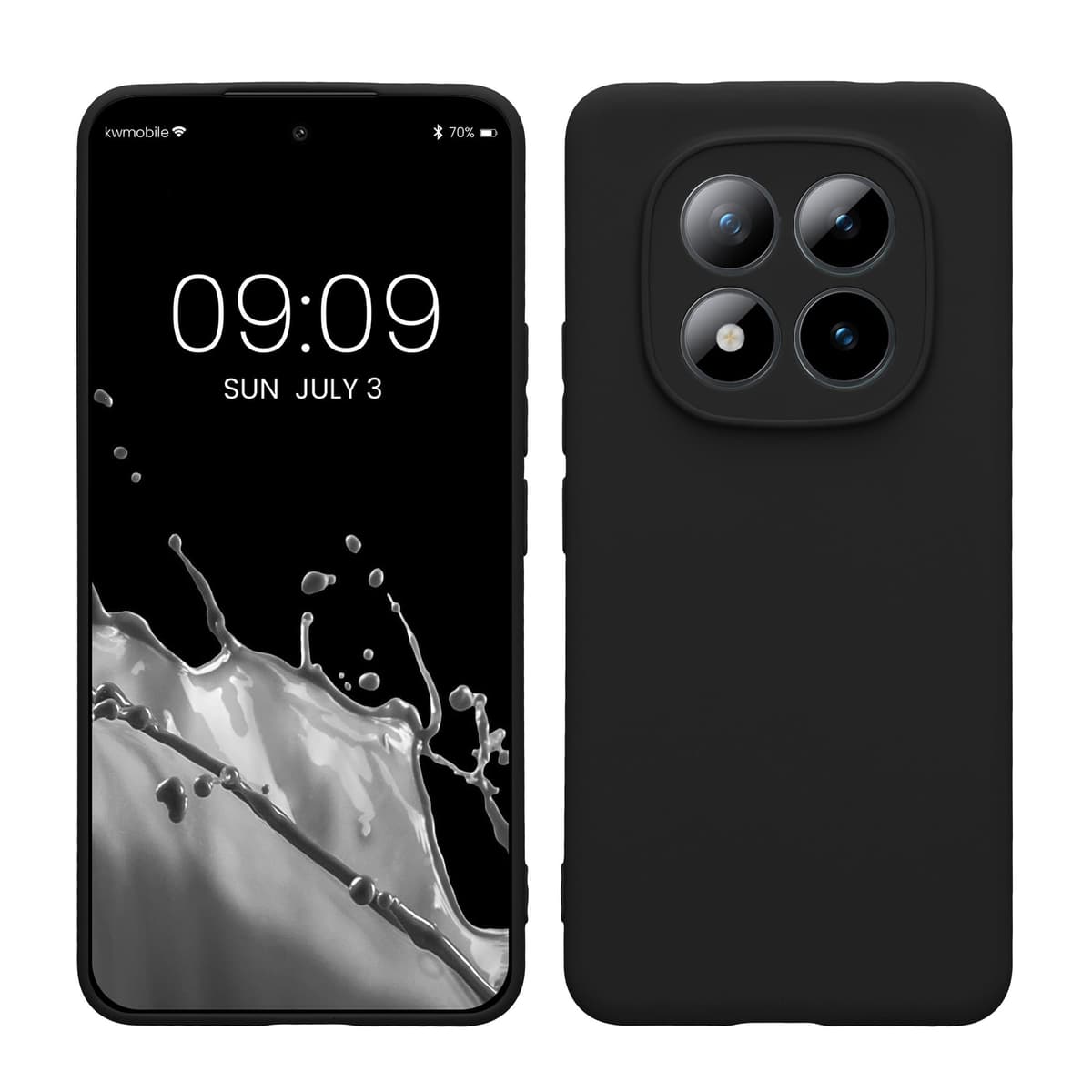 kwmobile Carcasa Compatible con Xiaomi Redmi Note 14 Pro 5G / Poco X7 Funda - Funda Ultrafina de TPU con Bordes elevados - Lavanda Metalizado — view 157