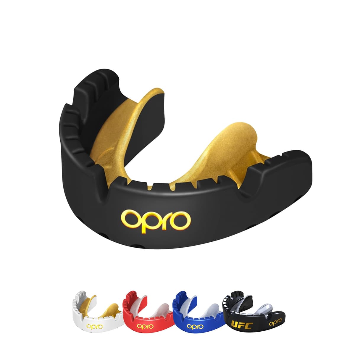 OPRO Protector bucal para brackets Gold Level, protector bucal deportivo con excelente comodidad, protección y ajuste, protector bucal para rugby, boxeo, lacrosse, MMA, artes marciales, hockey