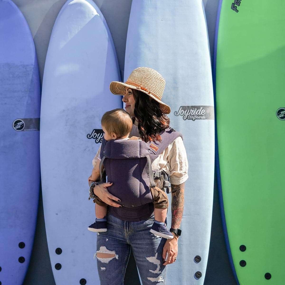 Beco Gemini - Portabebés para bebés y niños pequeños - Portabebés para todas las posiciones delanteras y traseras - Ergonómico con asiento ajustable - Para niños de entre 3 y 16 kg (azul pálido) — view 5