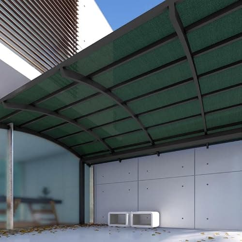 Windscreen4less 6'x25' Sun Shade Fabric Roll Shade Cloth Cover Wind Screen UV Block for Outdoor Pergola Patio Backyard Garden Greenhouse, Green