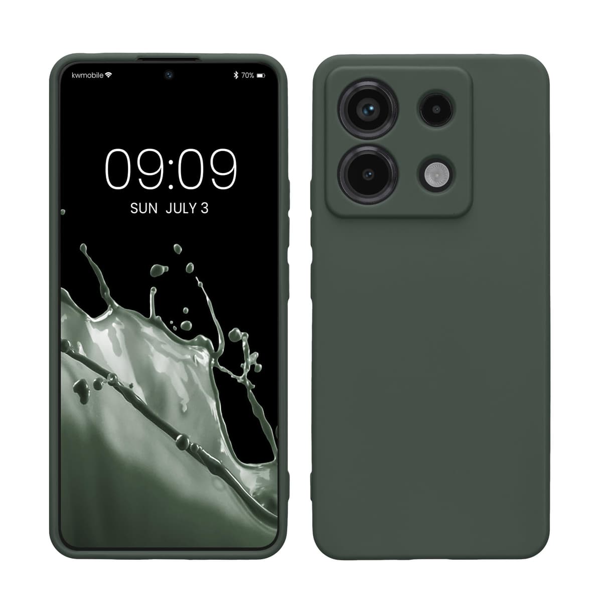 kwmobile Carcasa Compatible con Xiaomi Redmi Note 14 Pro 5G / Poco X7 Funda - Funda Ultrafina de TPU con Bordes elevados - Lavanda Metalizado — view 322