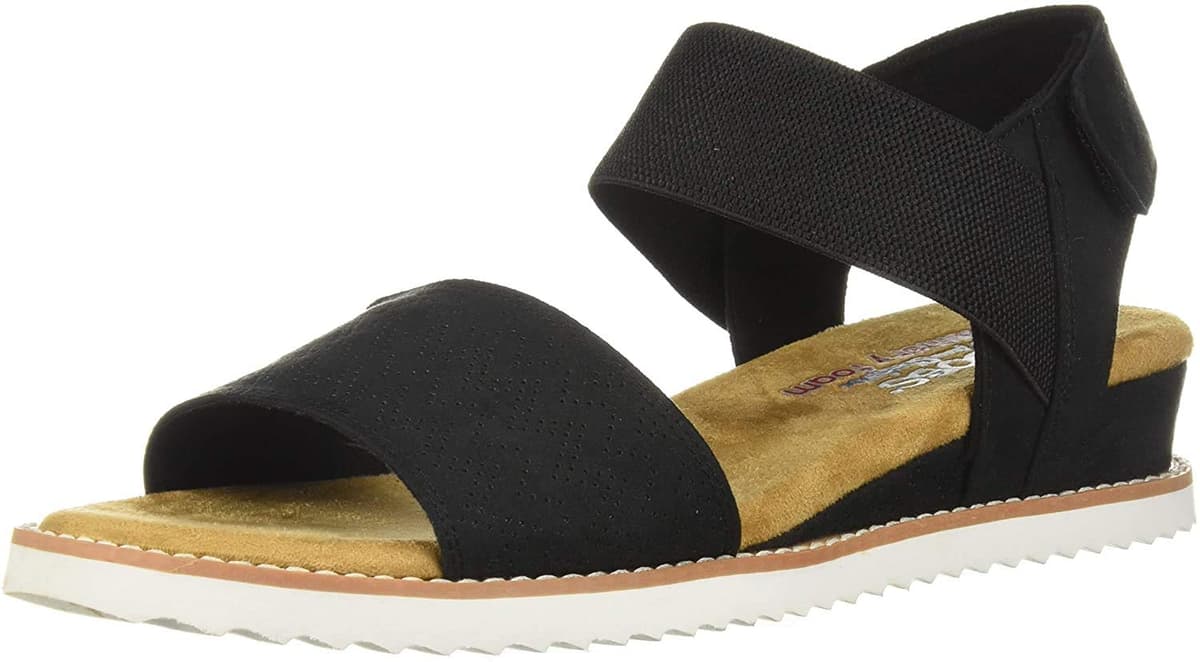 Skechers Desert Kiss 31440, Sandalia con Pulsera Mujer