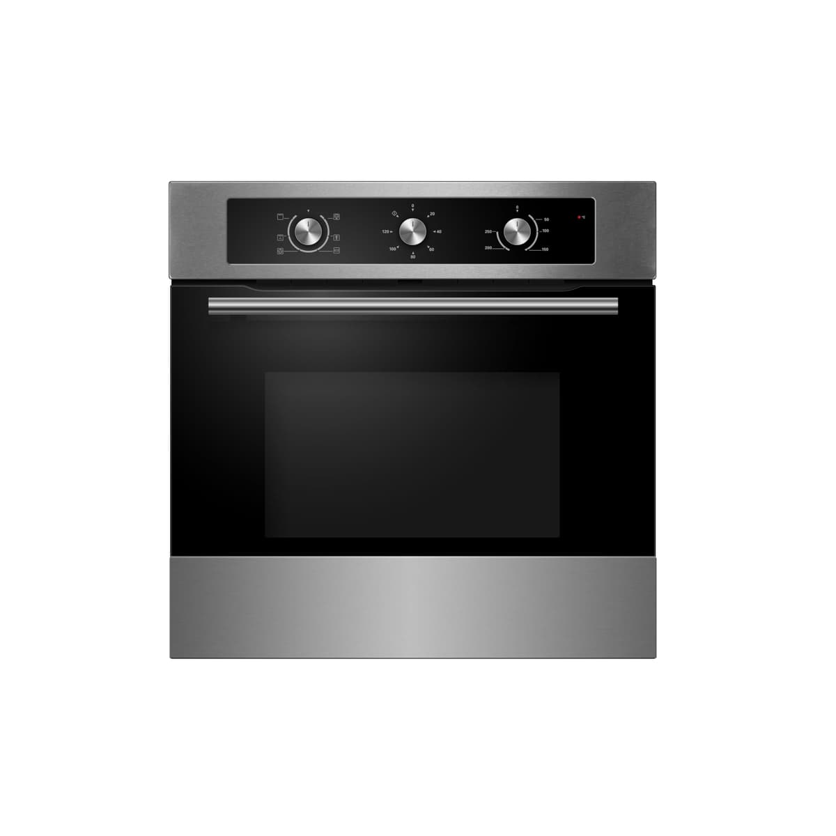 Cookology COF600SS Built-in Electric Single Fan Oven in Stainless Steel - 65 Litre Capacity - Easy Programmable Timer - Minute Minder