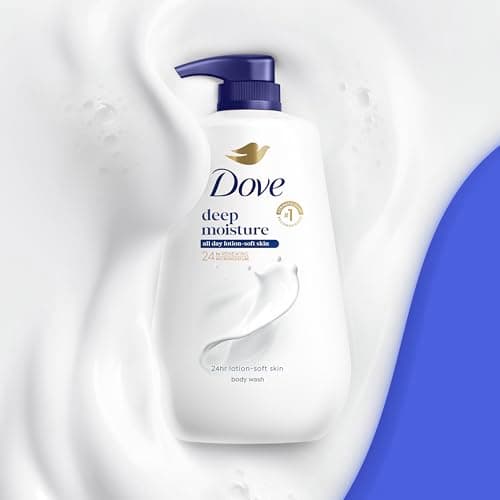 Dove Body Wash Deep Moisture for 24hr Lotion-Soft Skin Moisture Moisturizing Skin Cleanser with No Sulfates No Parabens 30.6 oz — view 4