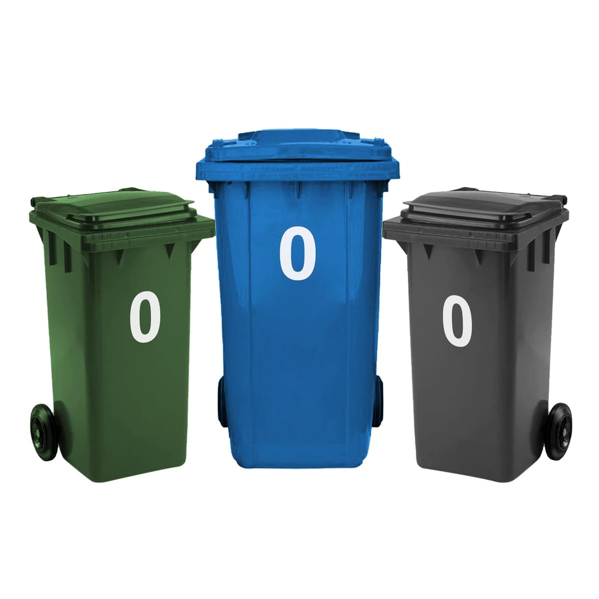 4 x Bin Numbers for Wheelie Bins, 0-99, Letters A-D, 17.5cm Dustbin Stickers, Easy Application Stick On Number Stickers - Weatherproof Self Adhesive Vinyl (0) — view 44