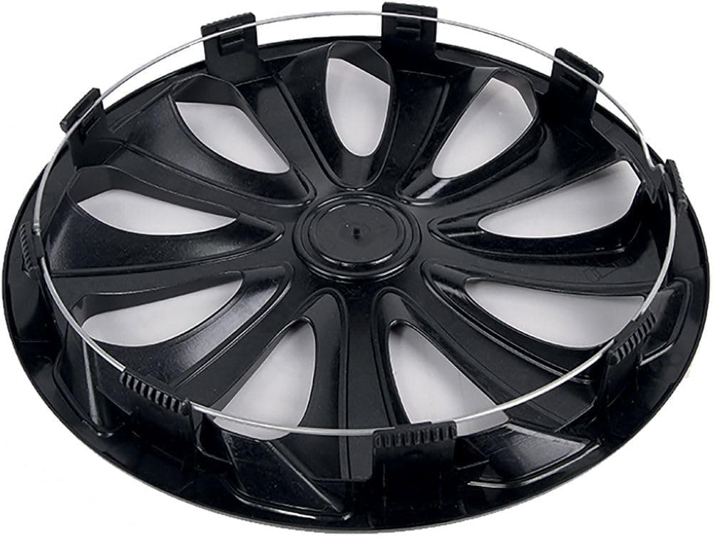 Sparco Juego de 4 Fundas para Ruedas de Coche Sicilia SPC1573SVBK de 15 Pulgadas, Plateadas y Negras — view 4