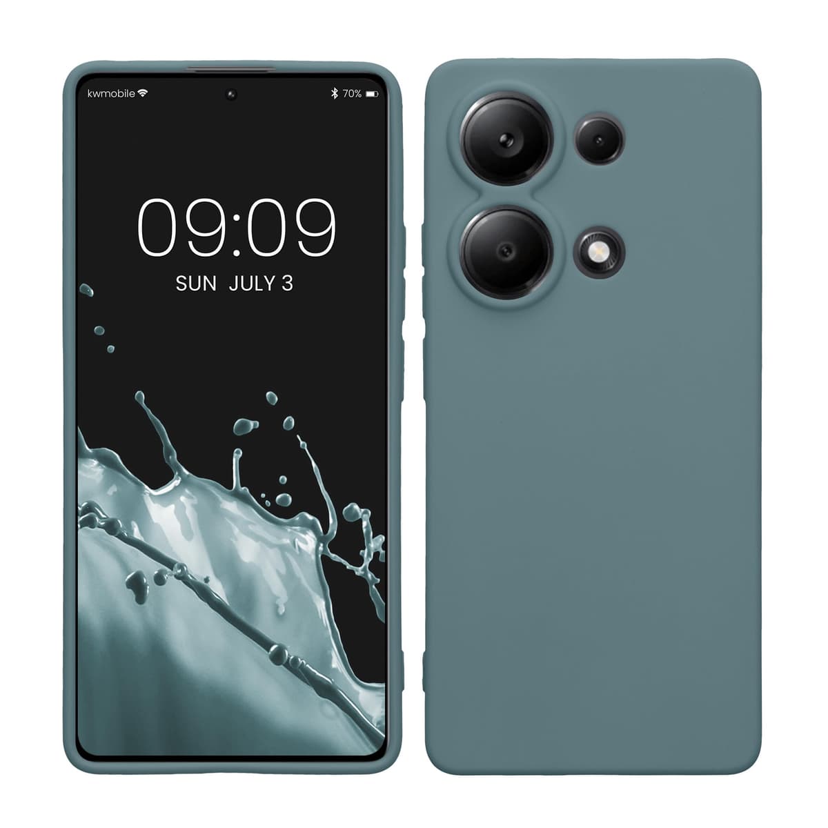 kwmobile Carcasa Compatible con Xiaomi Redmi Note 14 Pro 5G / Poco X7 Funda - Funda Ultrafina de TPU con Bordes elevados - Lavanda Metalizado — view 332