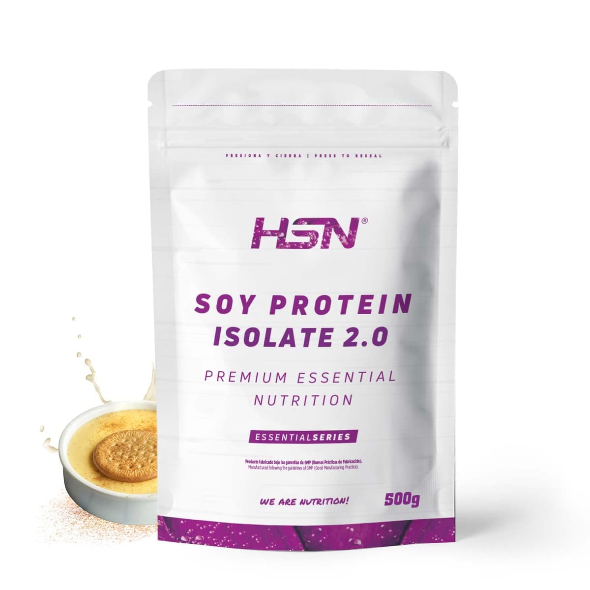 Proteína de Soja Aislada de HSN | Sabor Bombón de Chocolate y Avellanas 2 Kg = 67 Tomas por Envase | 100% Vegana | Soy Protein Isolate | No-GMO, Sin Gluten — view 26