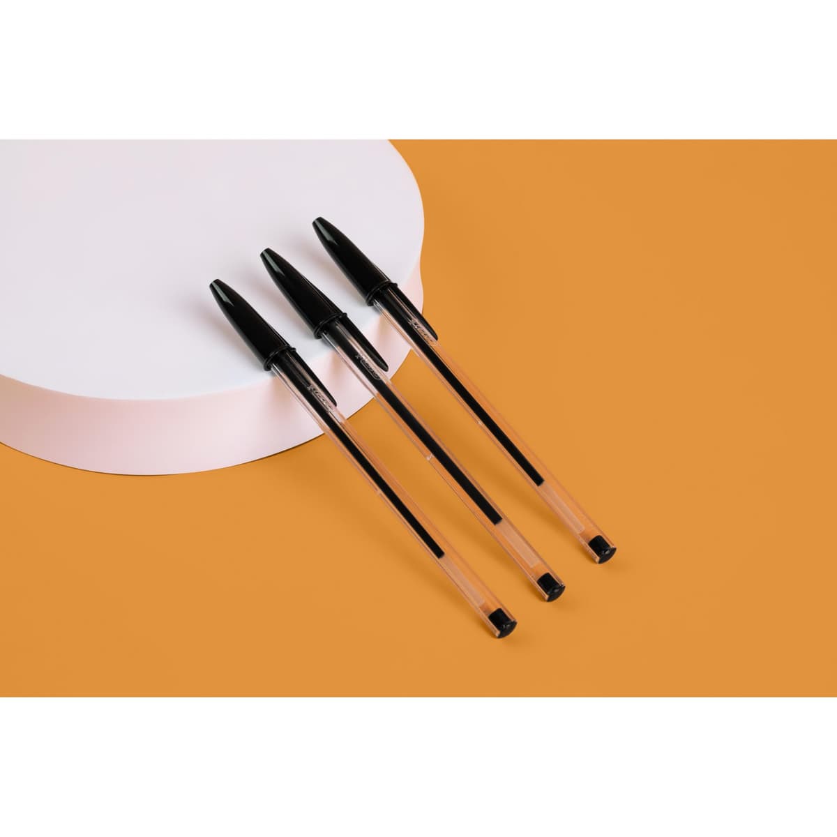 BIC Cristal Original Smudge Free Ballpoint Pens, Ideal for School, Black, Medium Point (1.0mm), Pack of 50 — view 9