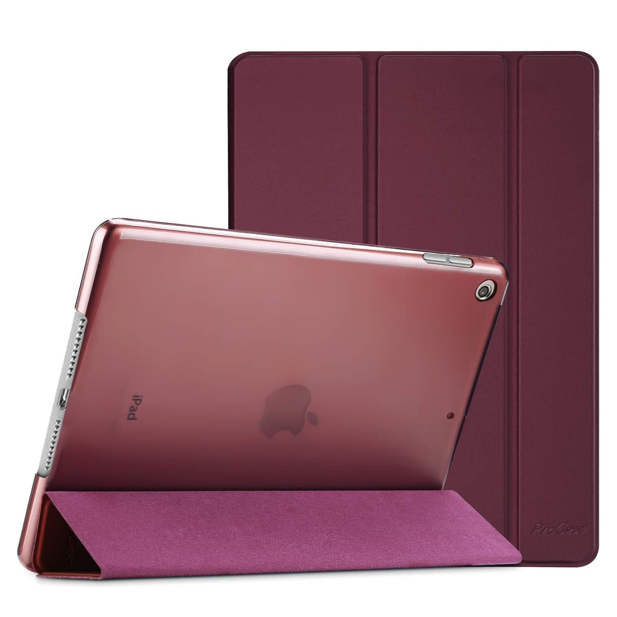 ProCase for iPad 9th/ 8th/ 7th Generation Case 10.2 Inch (2021/2020/2019 Release), 10.2 iPad Case 9th/ 8th/ 7th Gen Cover, Slim Smart Cover with Translucent Hard Shell Back -AntiqueMoss — view 10