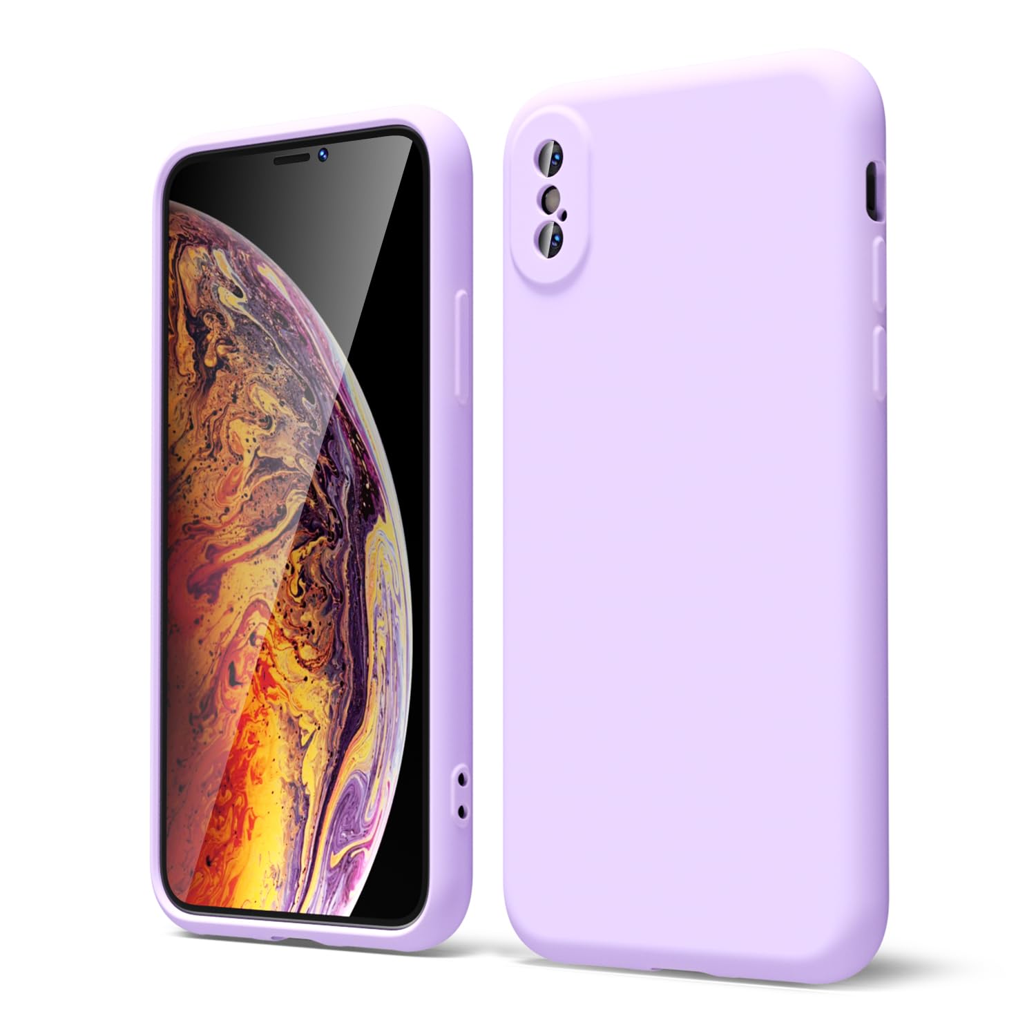oakxco for iPhone 17 Pro Max Phone Case Liquid Silicone, Cute Thin Slim Grip Soft Rubber Gel for Women Men, Smooth Matte TPU Plain Solid Color Girly Simple Case with Camera Cover, Light Pink — view 105