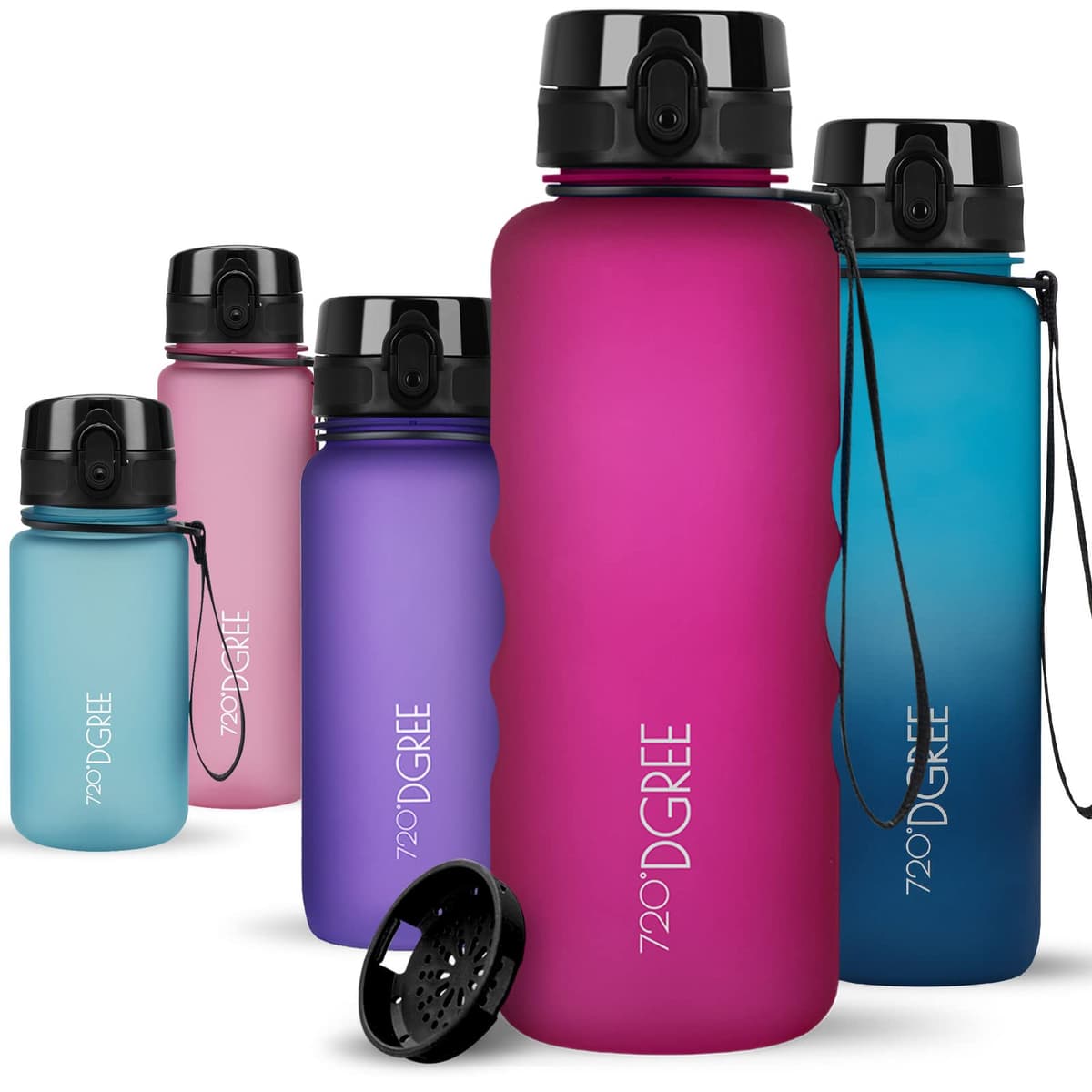 720°DGREE Botella de agua uberBottle – 1,5 litros, 1500ml | Novedosa botella deportiva | Sin BPA | Ideal para niños, fitness, deportes, fútbol, guardería, escuela, pequeños, antigoteo — view 95
