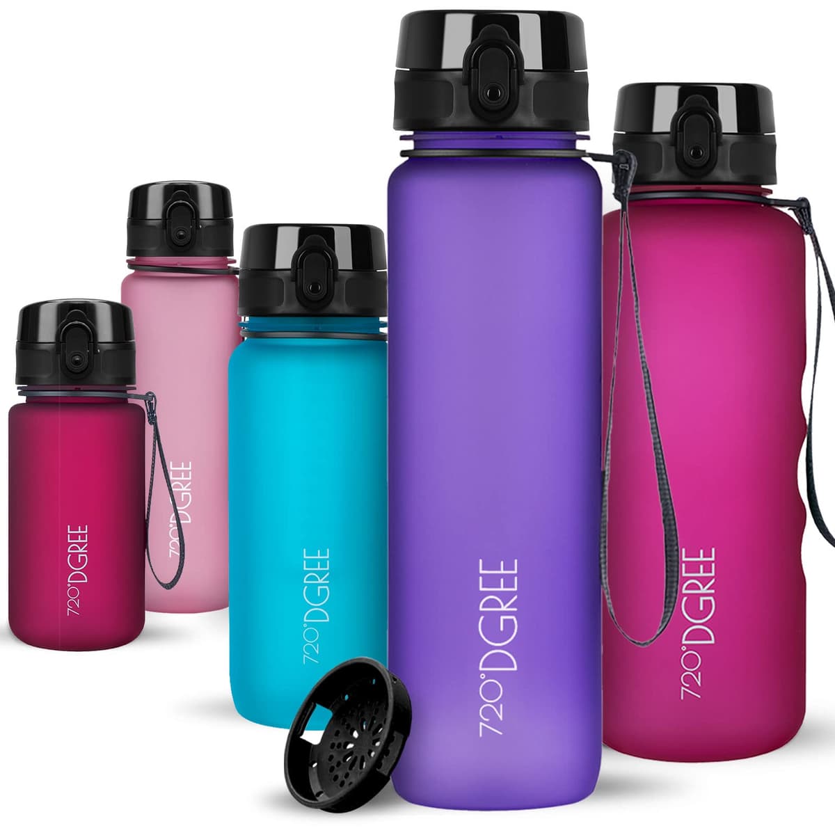 720°DGREE Botella de agua uberBottle – 1,5 litros, 1500ml | Novedosa botella deportiva | Sin BPA | Ideal para niños, fitness, deportes, fútbol, guardería, escuela, pequeños, antigoteo — view 108