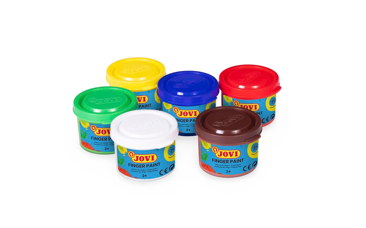 Jovi - Pintura de dedos - estuche de 6 botes de 35 ml - a partir de 2 años - ingredientes naturales - sin gluten — view 2
