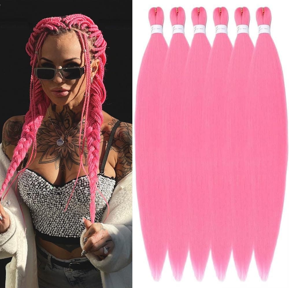 YDDM Capelli Per Treccine Africane Azul Extension Treccine Texture Yaki Easy Install per Principianti 26 Pollici 3 Pezzi Capelli Leggeri e Naturali per Box Braids, Twist e Crochet — view 41