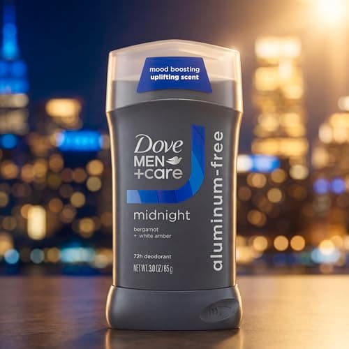 DOVE MEN + CARE Aluminum‑Free Deodorant Stick for Men, Bergamot & White Amber Mood Boosting Scent, 72h Odor Protection, 3 oz — view 9