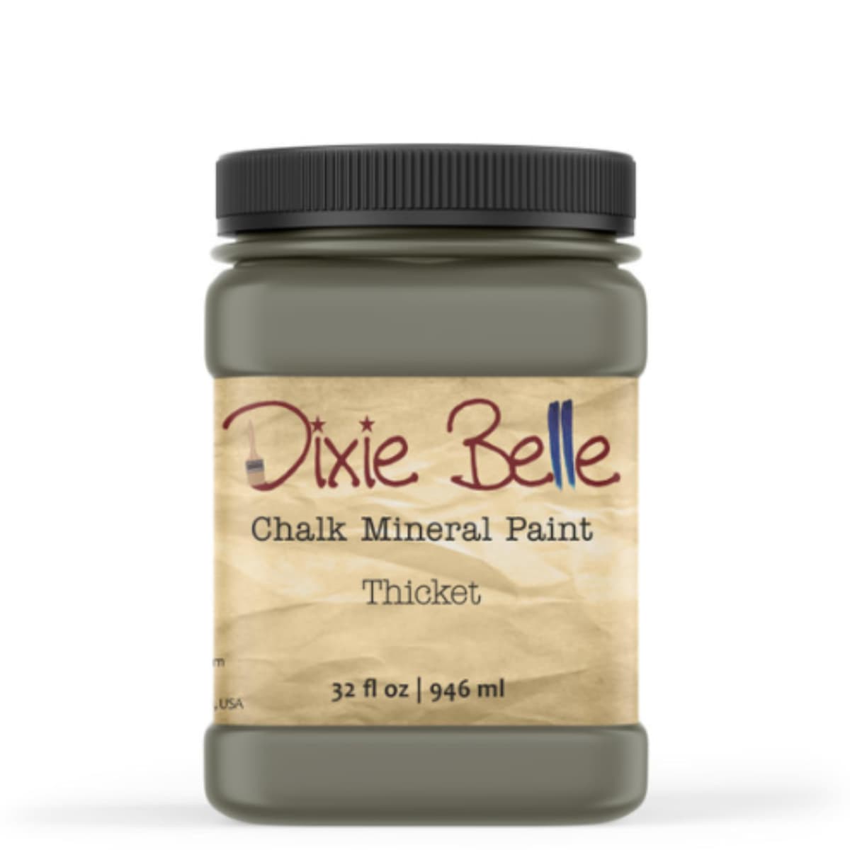 Dixie Belle Paint Company Chalk Finish Furniture Paint - Caviar (32oz) - Matte Black Chic Chalk Mineral DIY Furniture Paint — view 78