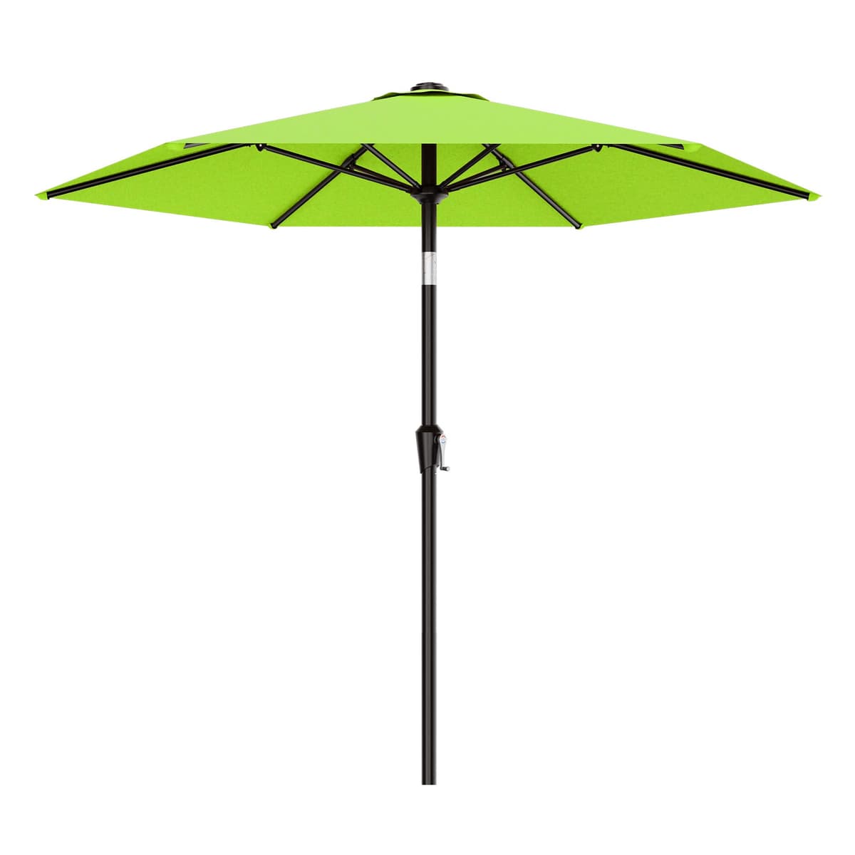 AreShark 10 FT Patio Umbrella for Outdoor, Outdoor Table Umbrella with Push Button Tilt and Crank, Outdoor Patio Umbrellas with 6 Sturdy Ribs, Patio Umbrellas for Market, Garden, Pool (Red) — view 10