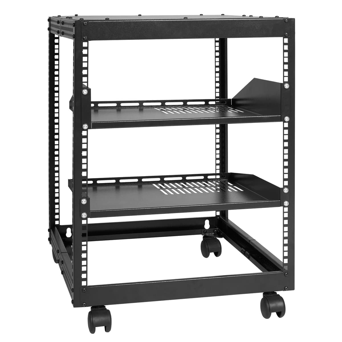 VEVOR Rack de Servidor de Marco Abierto de 15U, Profundidad Ajustable de 23"-40", Rack de Servidor de Red, 4 Postes con Ruedas, sostiene Todos Sus Equipos de TI de Red Módem enrutador de Engranaje — view 10
