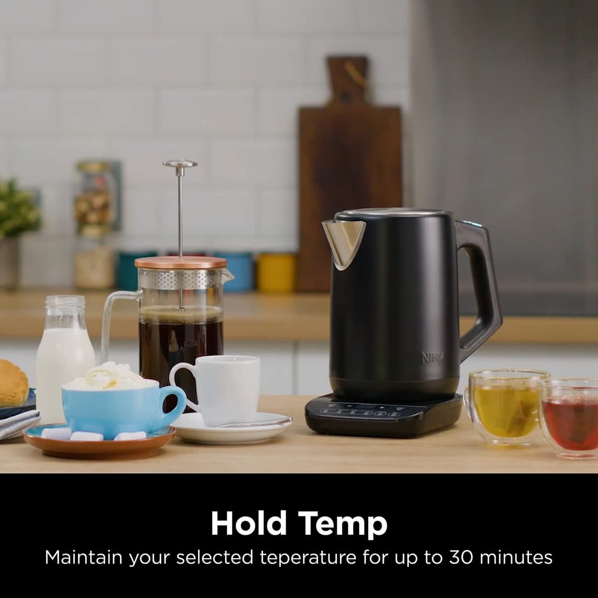 Ninja Perfect Temperature KT200UK Kettle with Temperature Selector - Matte Black — view 4