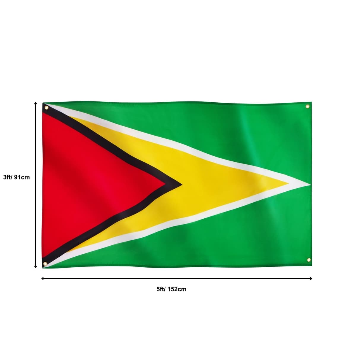 Runesol Cornwall Flag - 91x152cm, 3ft x 5ft, Cornish Flag, 4 Grommets, Eyelet in Every Corner, Premium Quality, Inside & Outside Use, Vivid Colours — view 1249