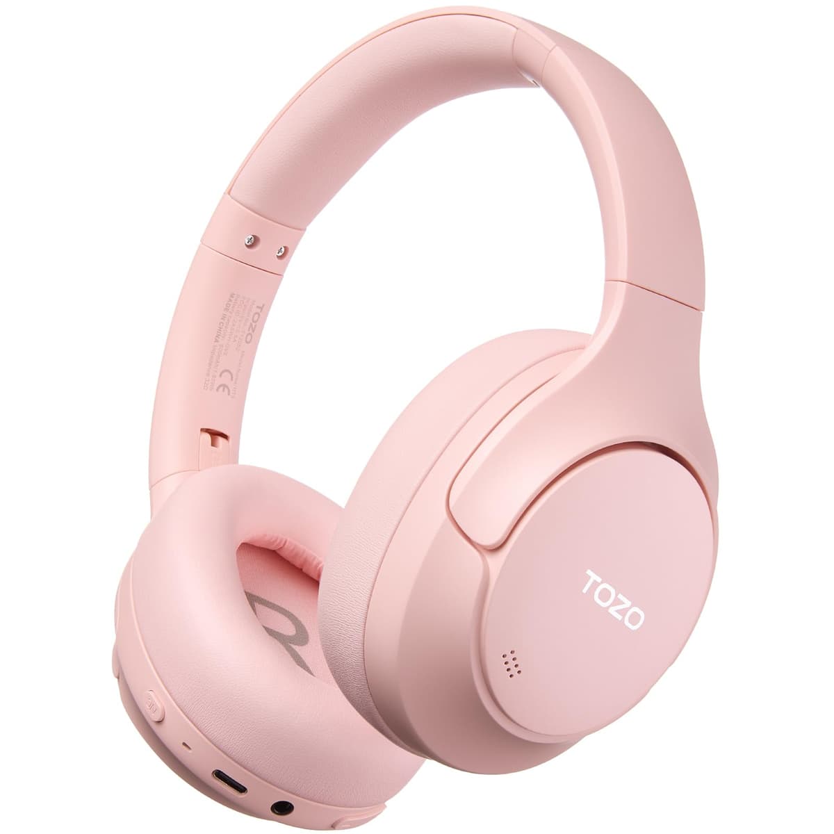 TOZO HT3 Bluetooth Headphones, Active Noise Cancelling with 5-Mic AI Chat, Wireless Over Ear Bluetooth, Hi-Res Audio, 90H Playtime, Transparency Mode, Dual Bluetooth Connection, 32 EQ Modes — view 13
