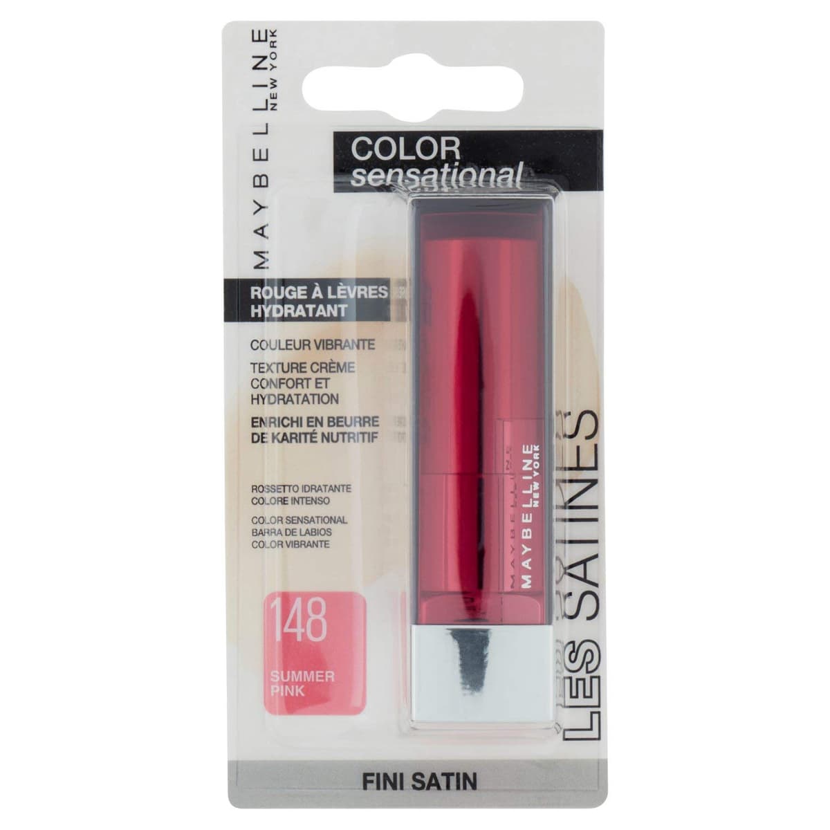 Maybelline Color Sensational Lip Stick Made For All Lipstick, Universal Satin Formula Tested on 50 Skin Tones for a Flattering Look - 373 Pink For You — view 28