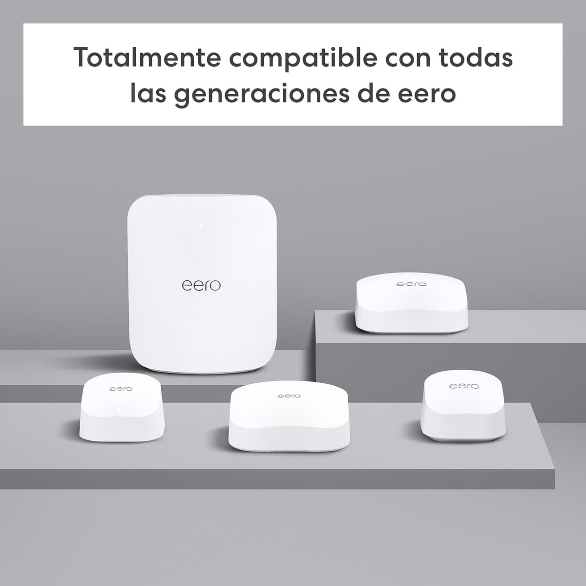 Router wifi de malla eero 7 de Amazon (último modelo): doble banda con Wi-Fi 7, compatible con velocidades de red de hasta 2,5 Gb/s y cobertura en hasta 190 m² (1 unidad) — view 6