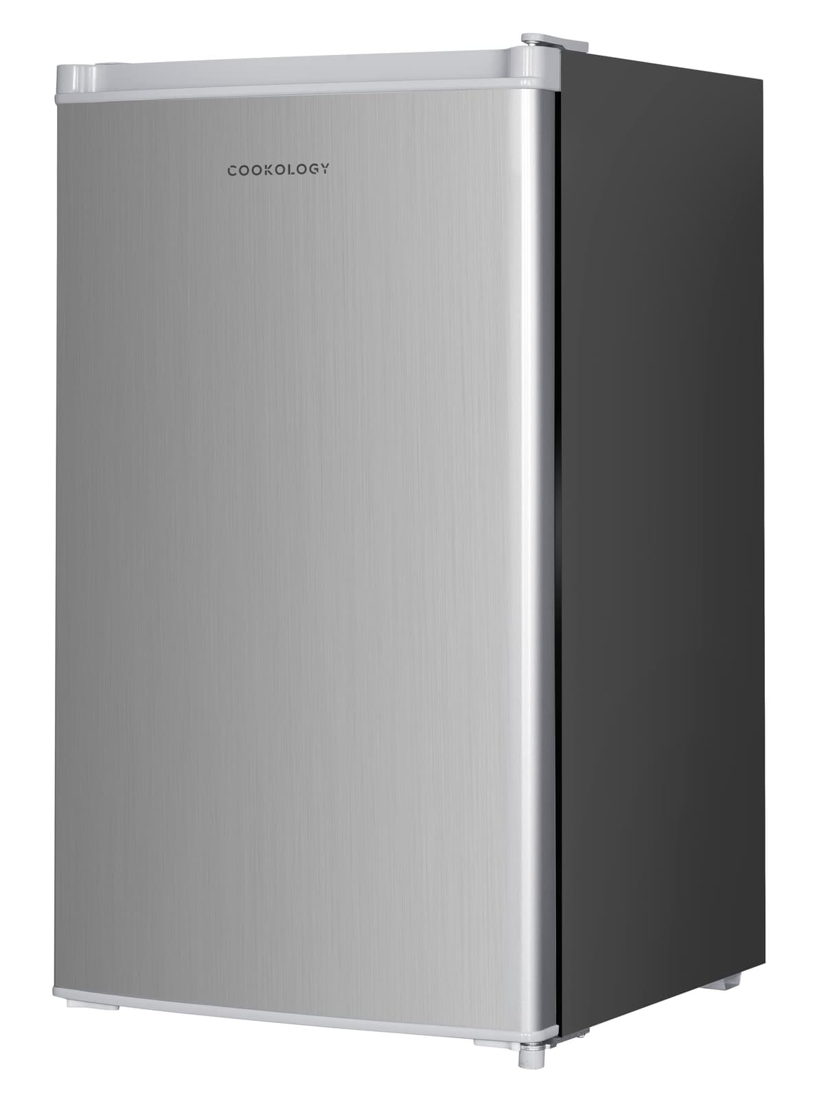 Cookology UCIB80 Undercounter Freestanding Fridge 80 Litre Capacity, Features an Adjustable Temperature Control and Legs, Reversible Door and Ice Box - in Silver — view 2