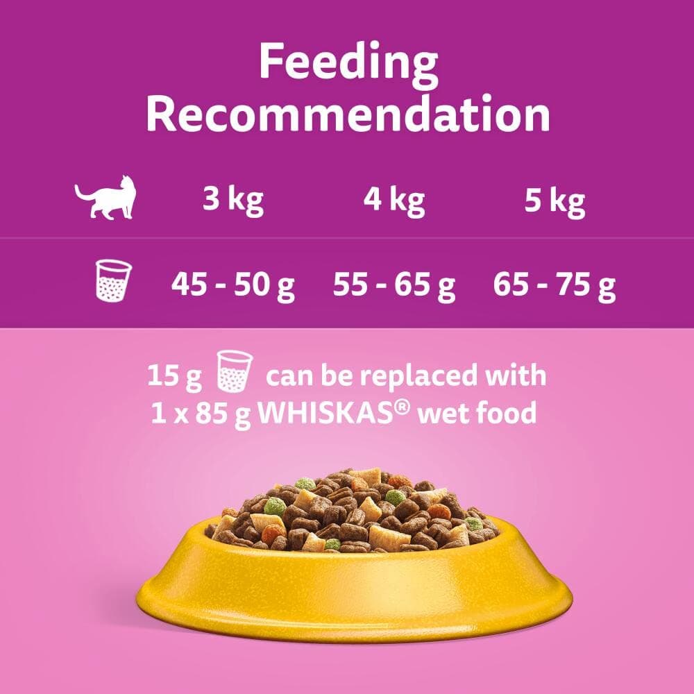 WHISKAS Adult Dry Cat Food 7kg with Chicken — view 5