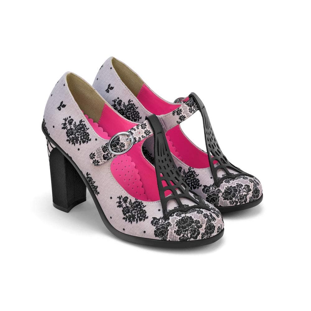 Hot Chocolate Design Chocolaticas Funky Canvas Women's Mary Jane Flat Shoes — view 23