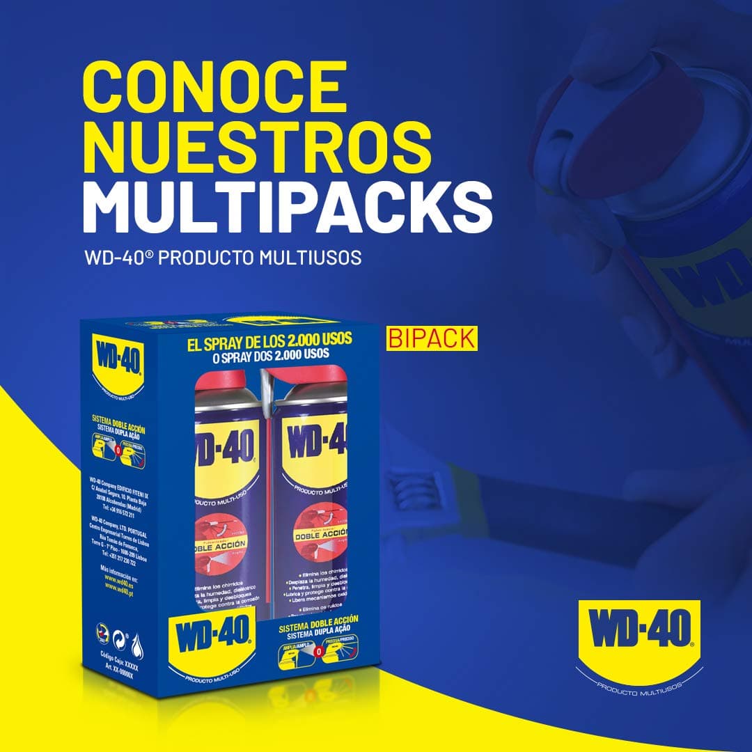 WD-40 Producto Multi-Uso- Spray 400ml-Lubrica, Afloja, Protege del óxido, Dieléctrico, Limpia metales y plásticos y Desplaza la humedad, Unitario — view 2