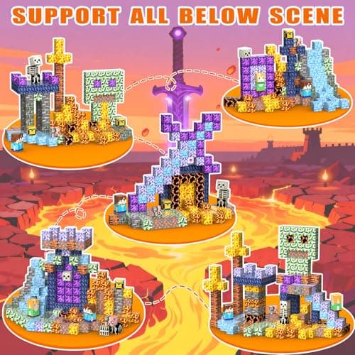 SSAWER Magnetic Blocks, 100PCS Toys Building Cube Birthday Gifts for Kids — view 2