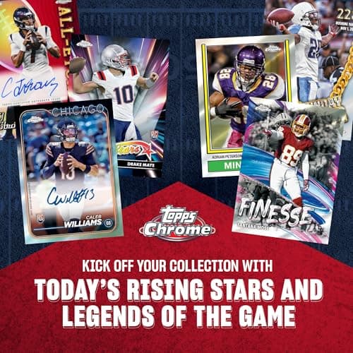 2024 Topps Chrome Football 7-Pack Trading Card Blaster Box (1 Prism Refractor Per Box) — view 2