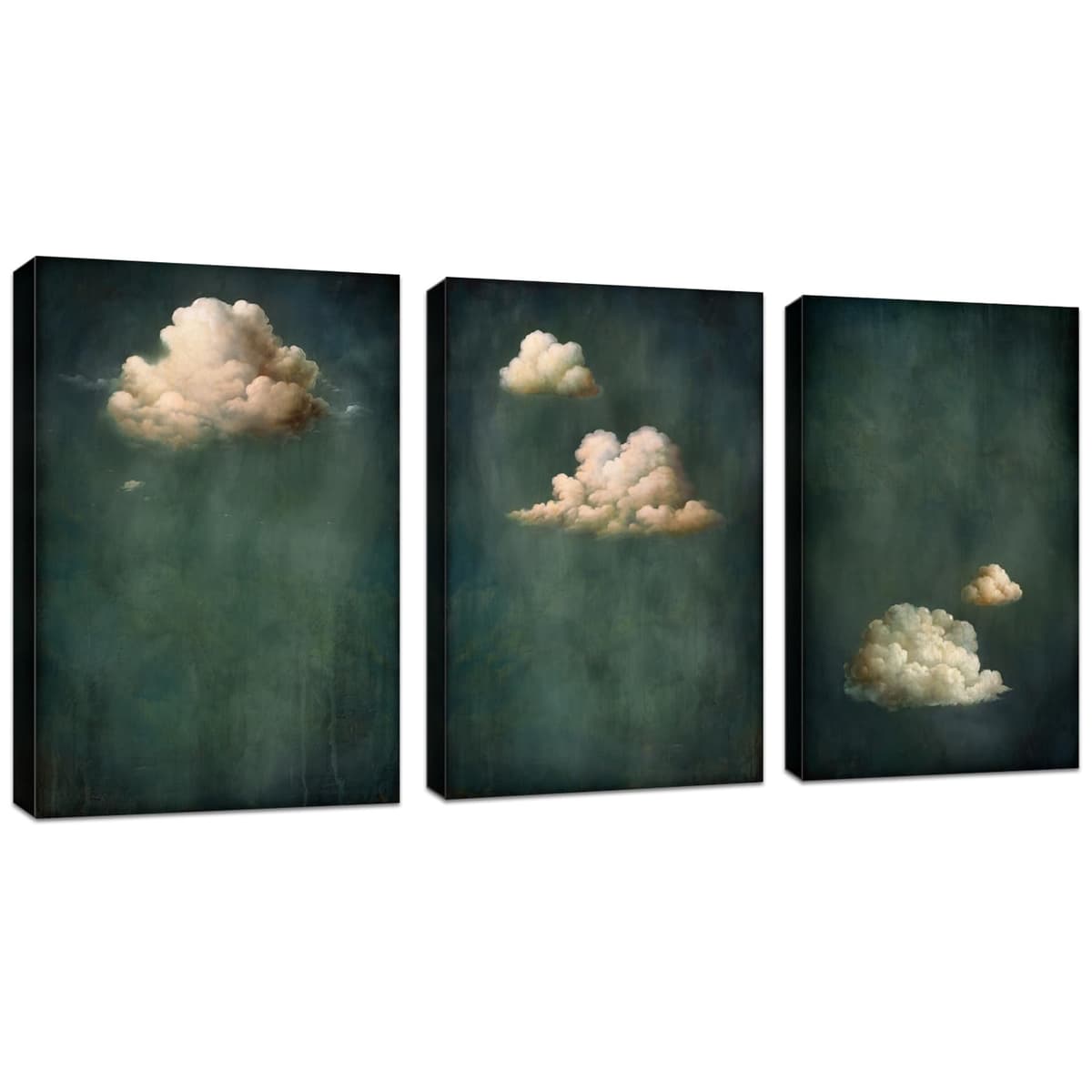 3Pcs Blue Grey Zen Canvas Wall Art, White Lotus Flowers Butterfly Meditation Spiritual Wall Paintings White Lotus Blooming on Stones in Lake Wall Pictures Room Decor for Yoga Spa Room Decor 30x40cmx3 — view 34