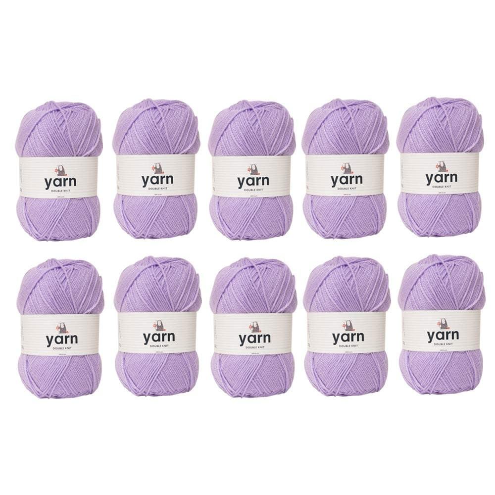 Korbond DK Beige Yarn - 100g Acrylic Wool - Lightweight, Hypoallergenic & Durable Double Knit Crochet Yarn Knitting Wool (290m Total) — view 109