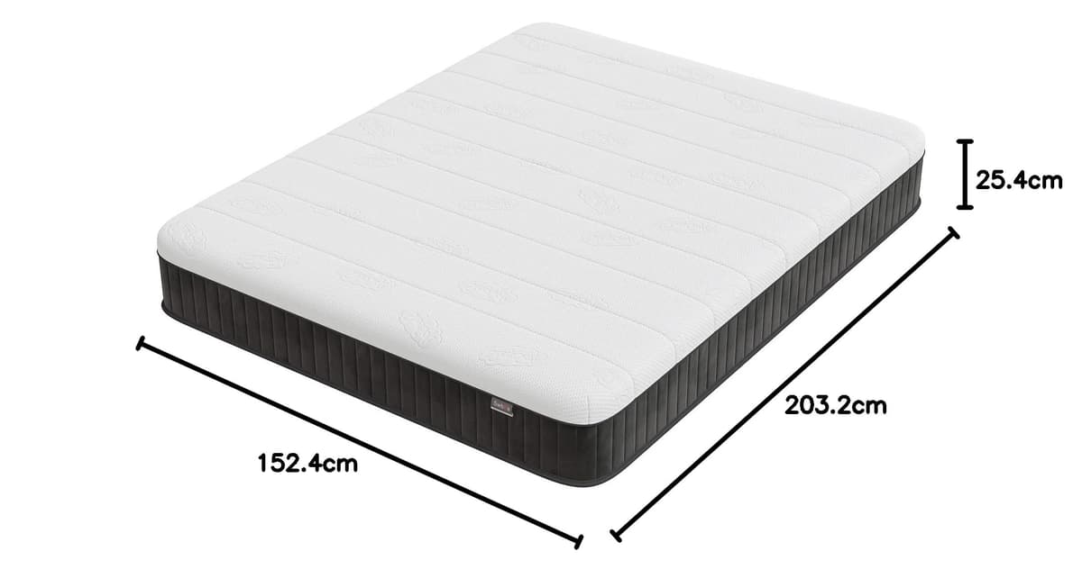 Mattress Queen Size, Swbvs 10 Inch Memory Foam with with Pokect Spring Hybrid Firm Queen Mattress in a Box Pressure Relief & Supportive Matelas — view 2