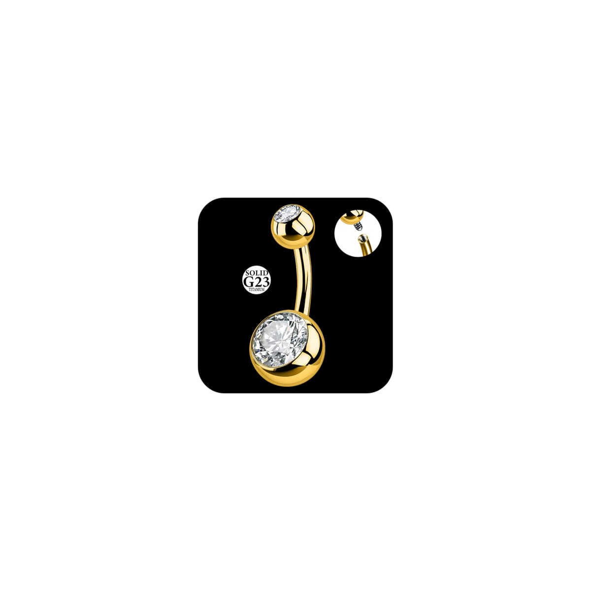AceFun Piercing ombligo Titanio oro plata 6mm 8mm 10mm 12mm 14mm Piercings de banana acero quirurgico mujeres 1 pieza 14G Piercing ombligo G23 Barbell Bijoux Anillos — view 10