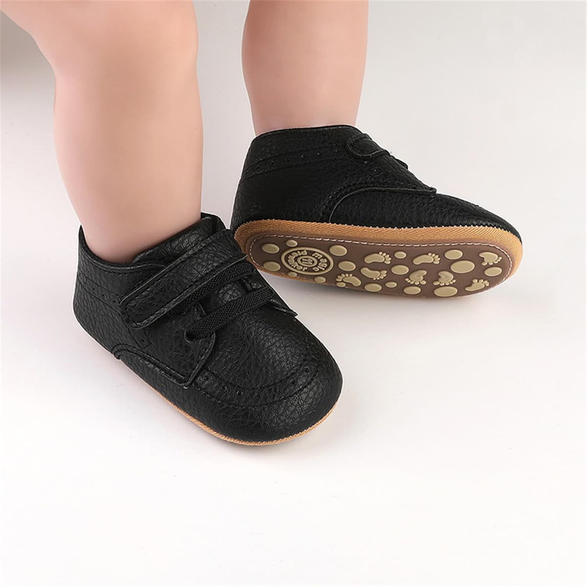 RVROVIC Baby Boys Girls Sneakers Anti-Slip Oxford Loafer Flats Infant Toddler PU Leather Soft Sole Baby Shoes — view 2