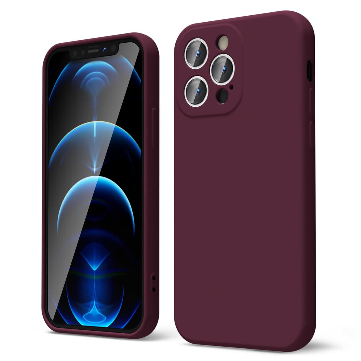 oakxco for iPhone 17 Pro Max Phone Case Liquid Silicone, Cute Thin Slim Grip Soft Rubber Gel for Women Men, Smooth Matte TPU Plain Solid Color Girly Simple Case with Camera Cover, Light Pink — view 1897