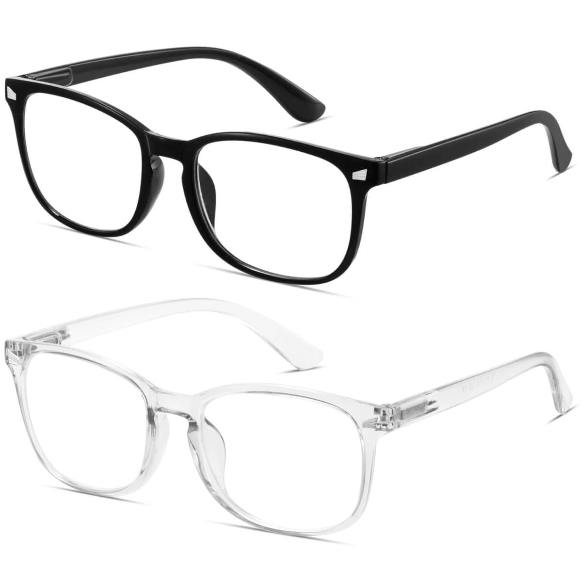 CCVOO Reading Glasses with Blue Light Filtering for Woman and Men, Computer Readers Fashion Eyeglasses (Flowers, 3) — view 2